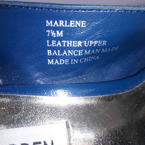 Steve Madden Blue Marlene Slingback Heels  7.5M - Picture 7 of 8